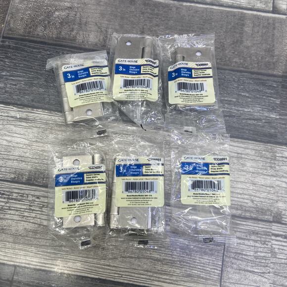 Gatehouse 3” OilRubbed Bronze Door Hinges W/ Hardware Lot Of 6 {55} - Picture 2 of 9